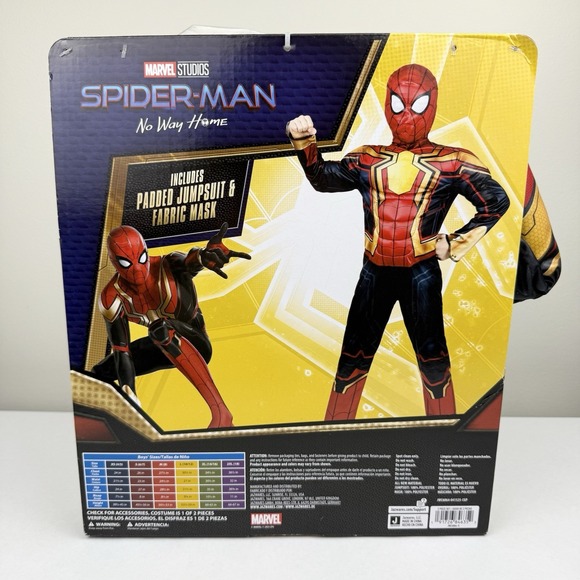 Marvel Comics BRAND NEW Spider Man Halloween Costume for Boys Kids Sz Small 6/7 - Picture 4 of 6